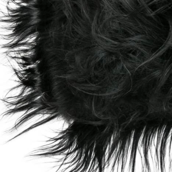 Maison Thuret - Coussin En Peau De Mouton Islandais Noir